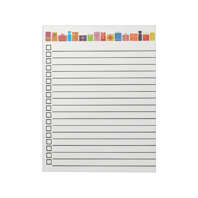 Gift LIst Anteckningsblock (Roterad)
