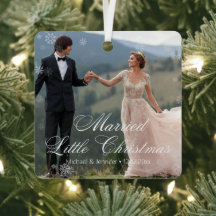 gift liten jultoma bröllop 2-foton snowy