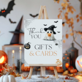 Gift Little Boo Baby Shower Halloween Poster
