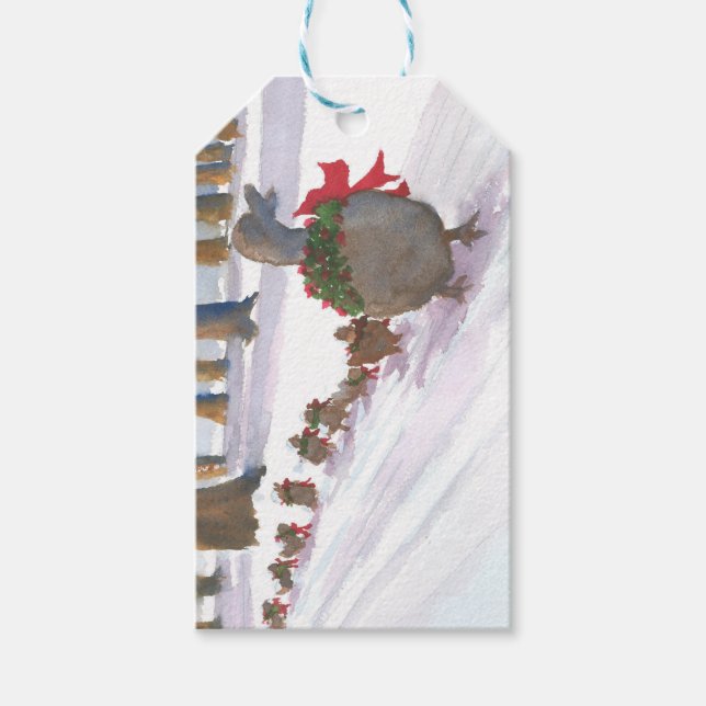 Gift Märkre Anka vid Boston Common under Helgdagar Presentetikett (Framsidan)