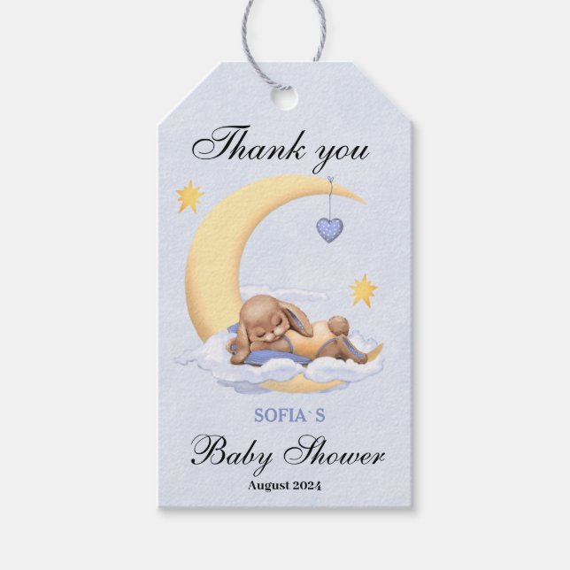 Gift Märkre babydusch Presentetikett (Framsidan)