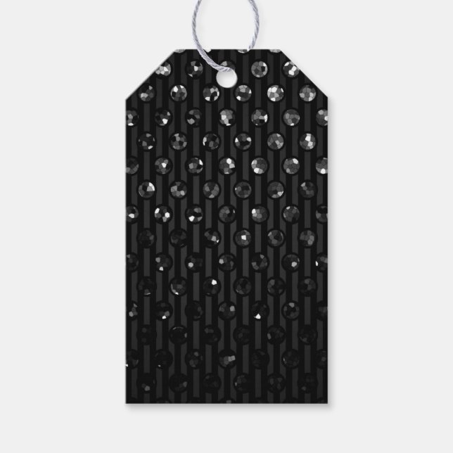 Gift Märkre Black Sparkley Jewels Presentetikett (Framsidan)