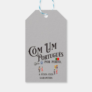 Gift Märkre Com um Portugues por perto Presentetikett