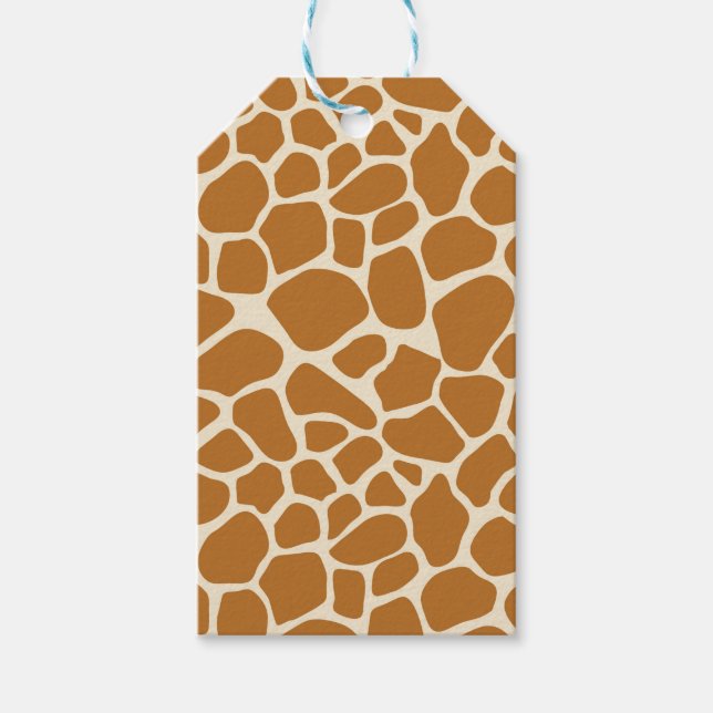 Gift-Märkre för Giraffe-utskrift Presentetikett (Framsidan)
