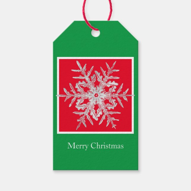 Gift Märkre God jul Bentley Snowflake Presentetikett (Framsidan)