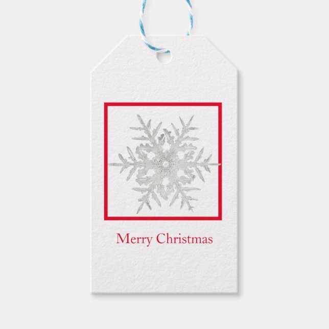 Gift Märkre God jul Bentley Snowflake Presentetikett (Framsidan)