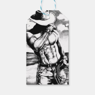 Gift Märkre Kit För manar Cowboy BodyBuilder Fine  Presentetikett