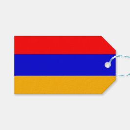 Gift-Märkre med Flagga Armenien Presentetikett