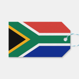 Gift-Märkre med Flagga av syd-Afrikan Presentetikett