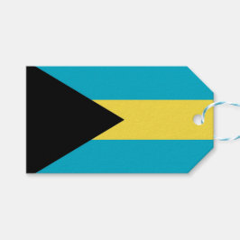Gift-Märkre med Flagga Bahamas Presentetikett