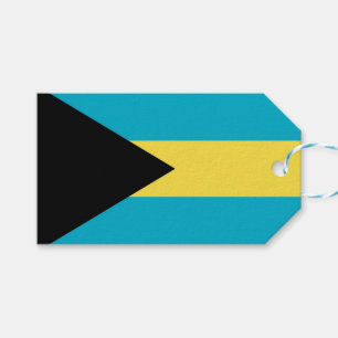 Gift-Märkre med Flagga Bahamas Presentetikett