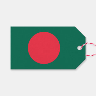 Gift-Märkre med Flagga Bangladesh Presentetikett
