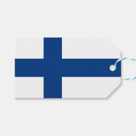 Gift-Märkre med Flagga Finland Presentetikett