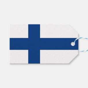 Gift-Märkre med Flagga Finland Presentetikett