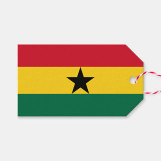 Gift Märkre med Flagga Ghana Presentetikett