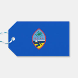 Gift Märkre med Flagga Guam, USA Presentetikett