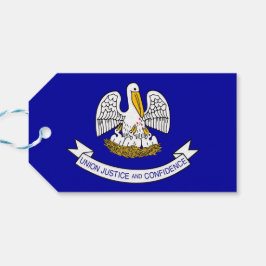 Gift-Märkre med Flagga i Louisiana-staten, Förenta Presentetikett