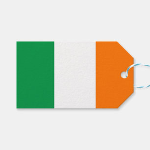 Gift-Märkre med Flagga Irland Presentetikett