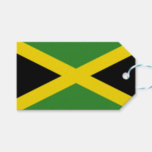 Gift-Märkre med Flagga Jamaica Presentetikett