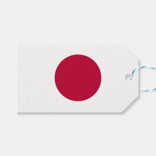Gift-Märkre med Flagga Japan Presentetikett