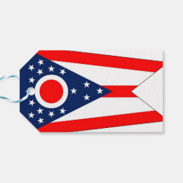 Gift Märkre med Flagga of Ohio State, USA Presentetikett