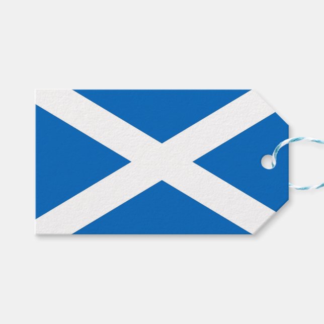 Gift Märkre med Flagga of Scotland, Förenade kunga Presentetikett (Framsidan (Horisontell))
