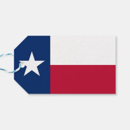 Gift Märkre med Flagga of Texas State, USA Presentetikett