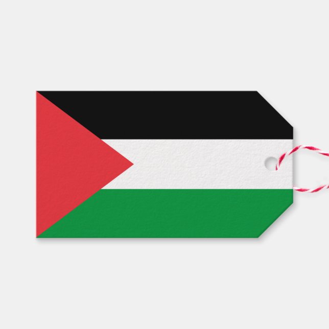Gift-Märkre med Palestinas Flagga Presentetikett (Framsidan (Horizontal))