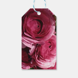 Gift-Märkre med Ranunculus Flowers Presentetikett