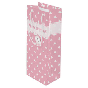 Gift Märkre Namn: God jul Rosa Träd Mönster i