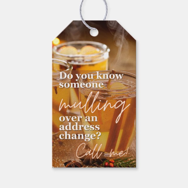 Gift Märkre - november - Mulling over Adress Chang Presentetikett (Framsidan)