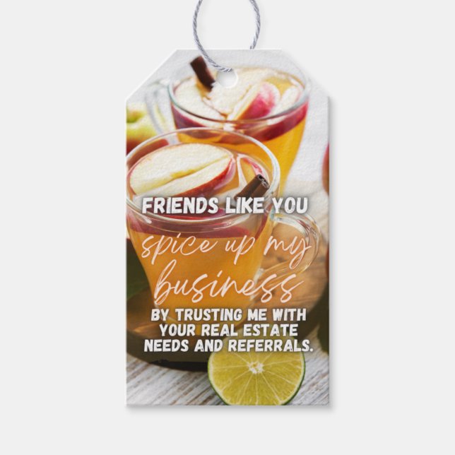 Gift-Märkre - november - Svara upp företag Presentetikett (Framsidan)