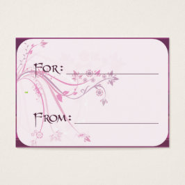 Gift-Märkre - Plum-Scrollsar Visitkort