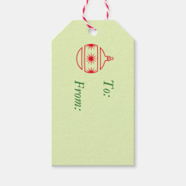 Gift Märkre - Round Träd Ornaments Presentetikett