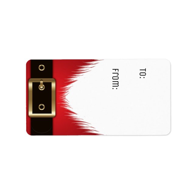 Gift Märkre Santa Märkre Sticker Adressetikett (Framsidan)