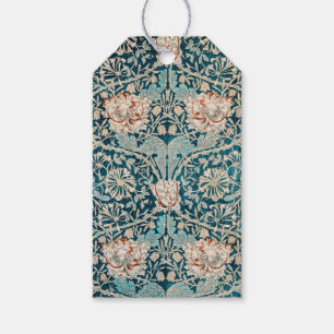 GIFT-MÄRKRE: WILLIAM MORRIS: HONEYSUCKLE DESIGN PRESENTETIKETT