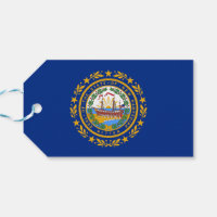 Gift Märkre with Flagga of New Hampshire State, US