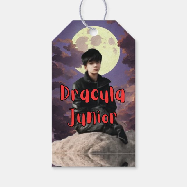 Gift Märkres - Dracula Junior Presentetikett (Framsidan)