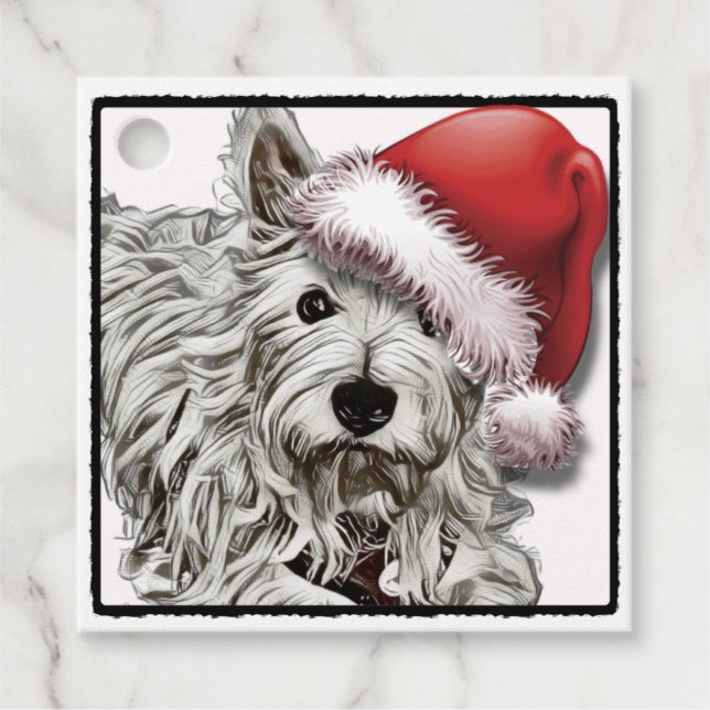 Gift märkres _ Koji Santa Santa Gåvor Etiketter (Framsida)