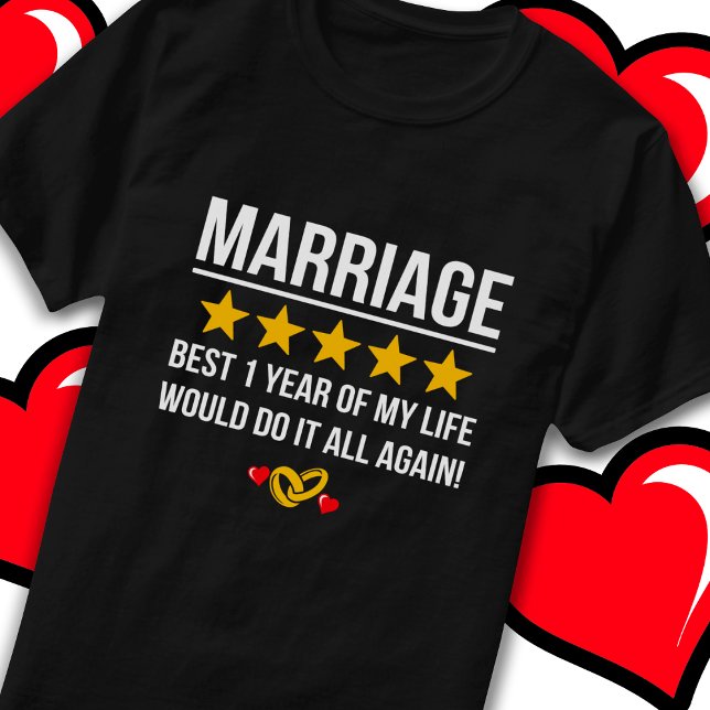 Gift med 1 års Cute Sweet 1:a Bröllop-årsdagen T Shirt (Skapare uppladdad)