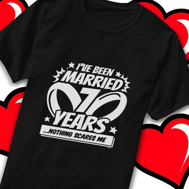 Gift med 7 års firande av Bröllop-årsfirandet i 7: T Shirt (Skapare uppladdad)