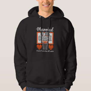 Gift med baskettränaren fru till en baskettränare hoodie