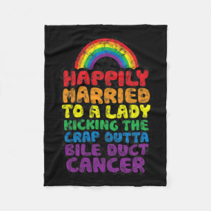 Gift med Dam Kicking Crap Outta Bile Duct Cance Fleecefilt