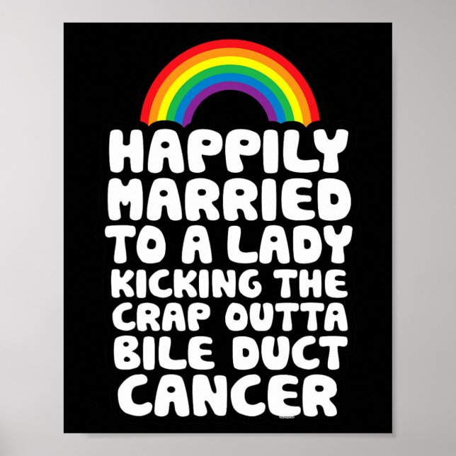 Gift med Dam Kicking Crap Outta Bile Duct Cance Poster (Framsidan)