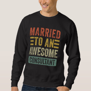 Gift med en konsult från Fantastisk, Funny Make Wi Lång Ärmad Tröja