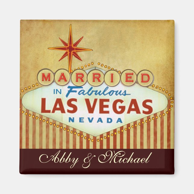 Gift med Fabulous LAS VEGAS Magnet (Framsidan)