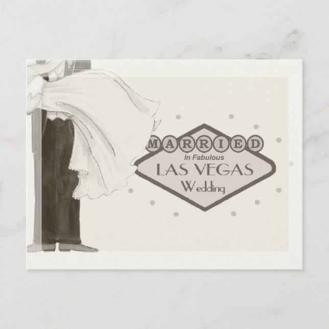 Gift med Fabulous Las Vegas Postcard Vykort (Framsida)