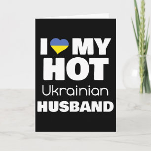 Gift med het ukrainsk man jag älskar min heta ukra kort