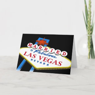 Gift med i Las Vegas-teckningskort Kort