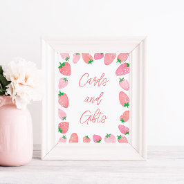 Gift med jordgubbsskuva poster